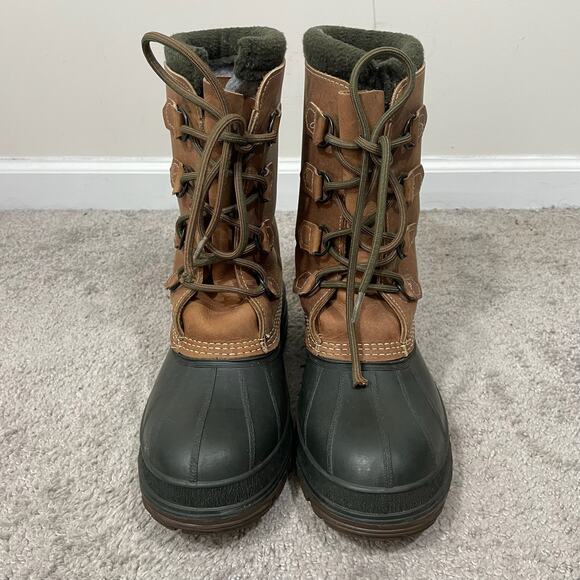 L.L. Bean Waterproof Insulated Winter Duck Boots Mens Size 9 Outdoor Hiking - Picture 1 of 9